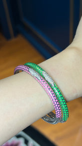 Green Enamel Bangle